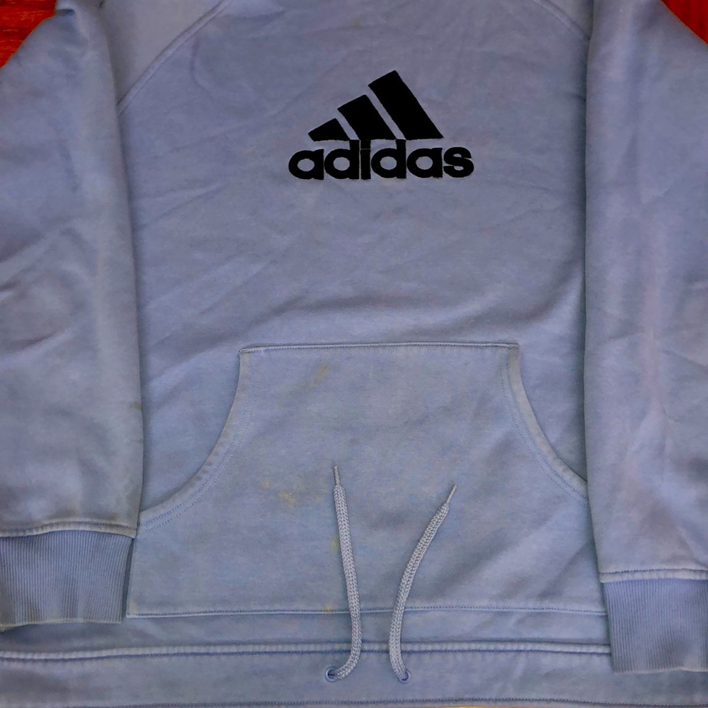 Adidas sky blue women’s hoodie. Size XL